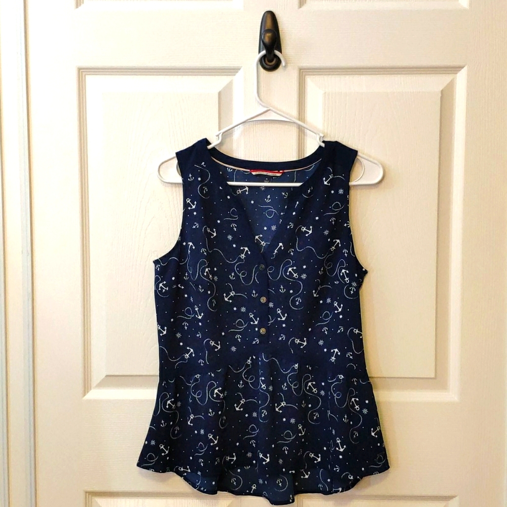 Tommy H Peplum blouse